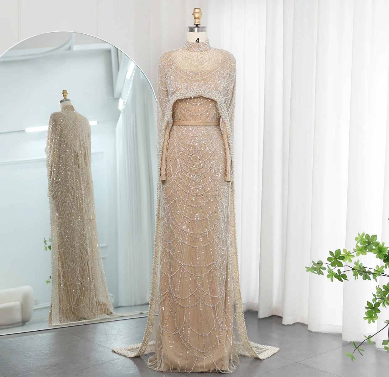 Champagne-Colored Gown